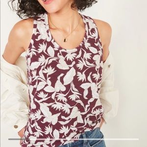 Old Navy Tie-Back Floral Tank Top (Size L)
